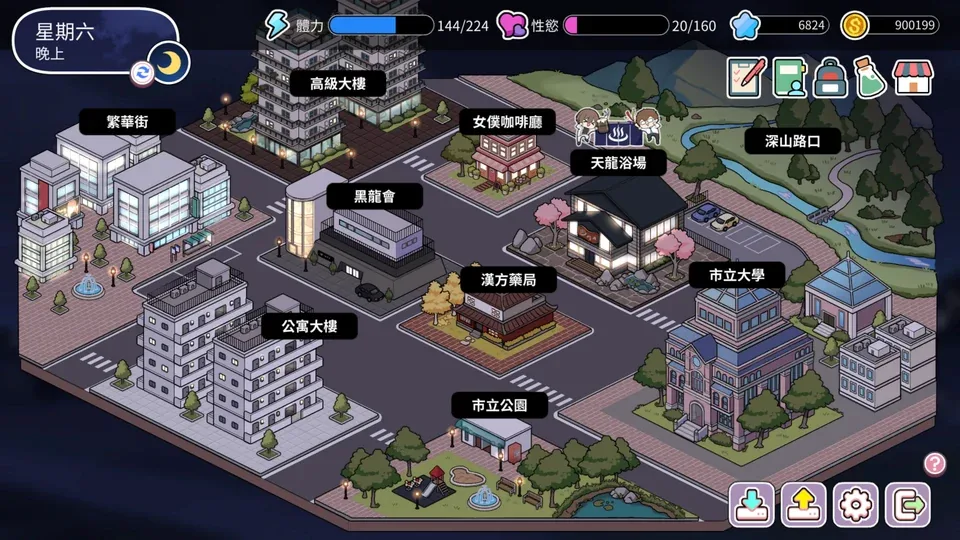 背德浴场场景探索游戏截图