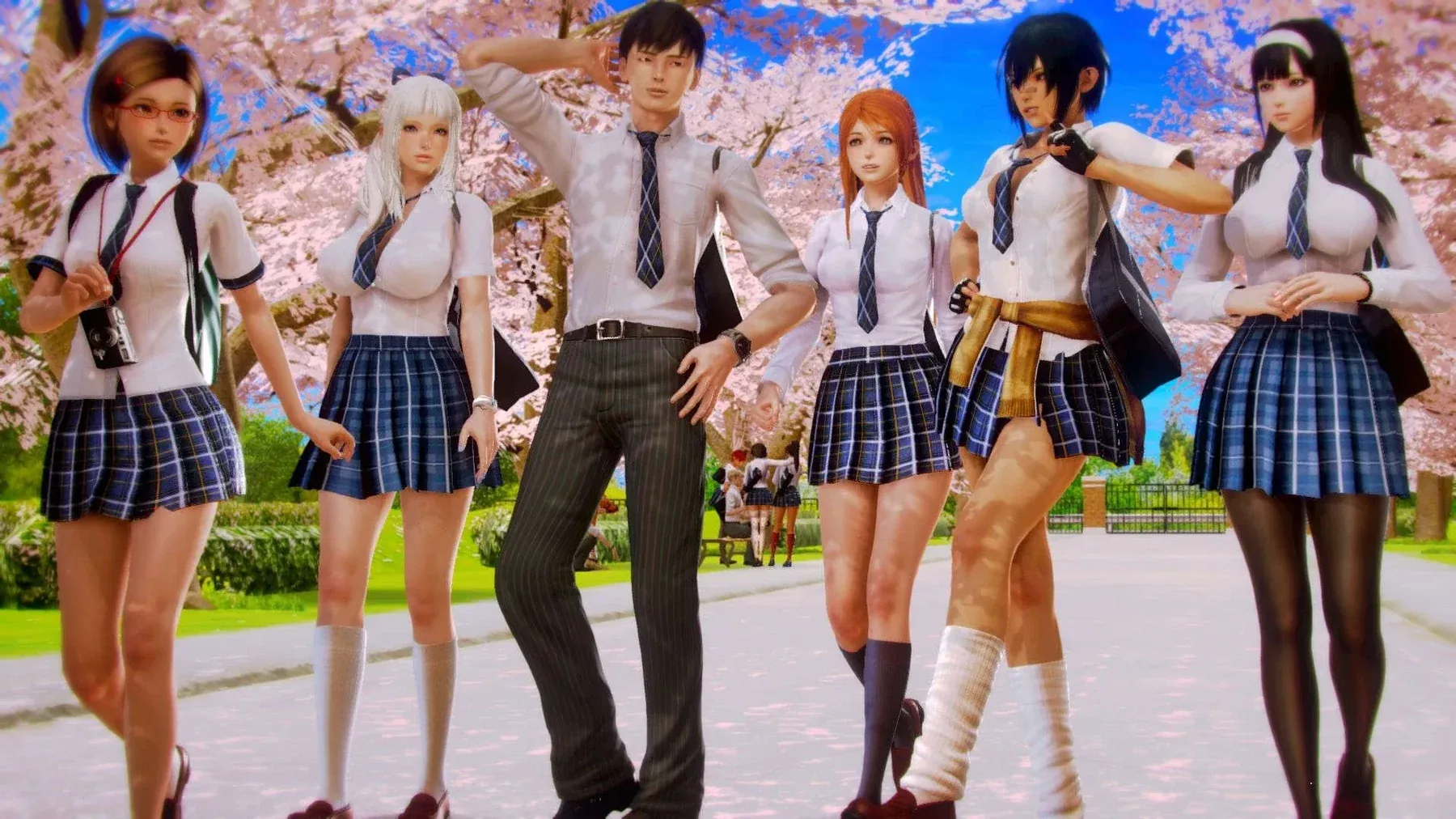 二次元老婆学院 Waifu Academy主视觉与游戏场景